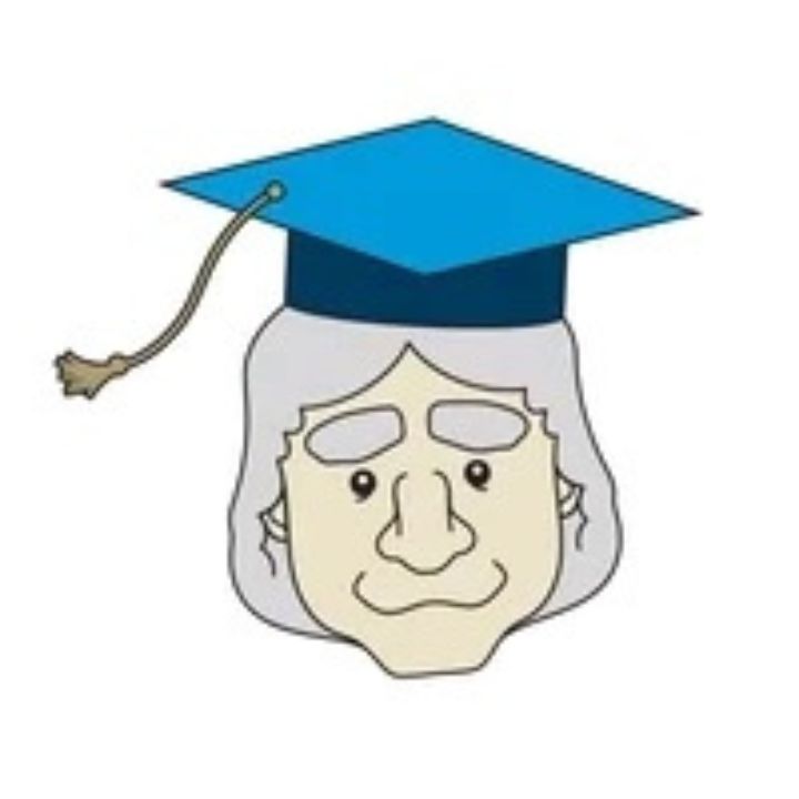 Doodle of George Washington in a graduation cap